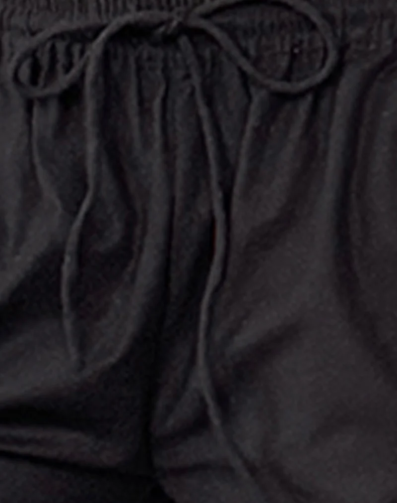 Wasic Wide Leg Trouser in Black - Image 5