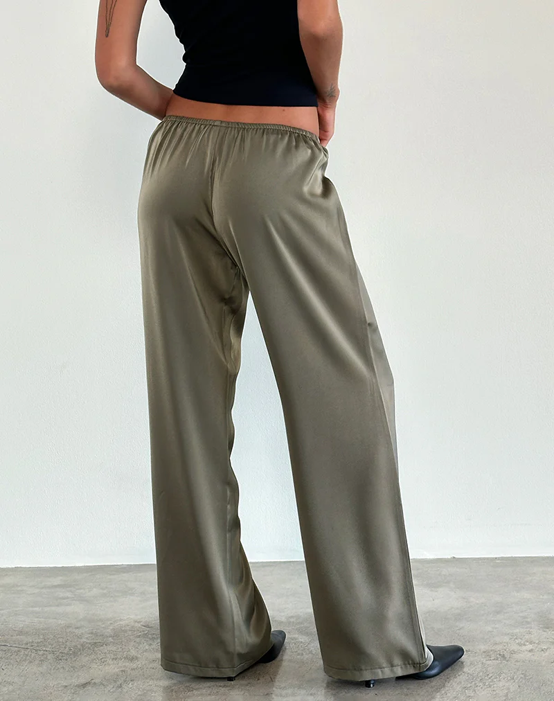 Waski Trouser in Satin Sage - Image 2