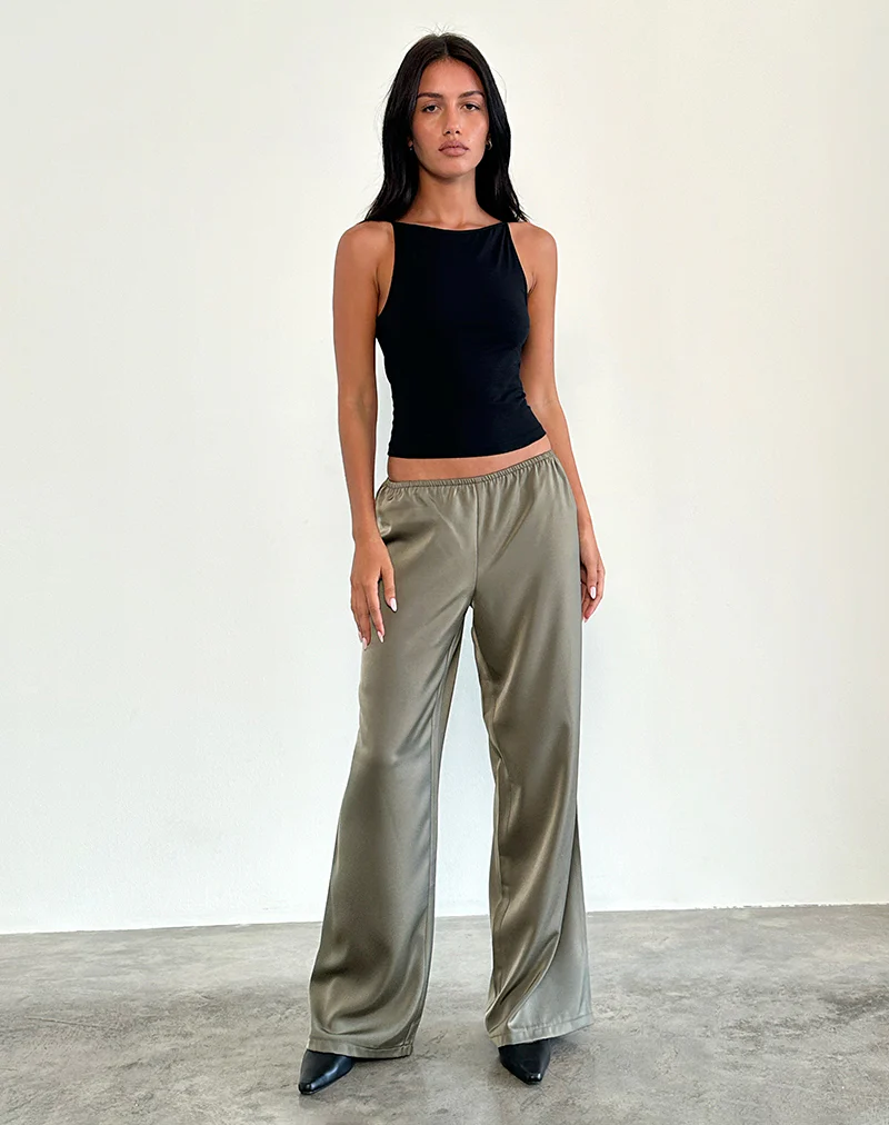 Waski Trouser in Satin Sage - Image 3