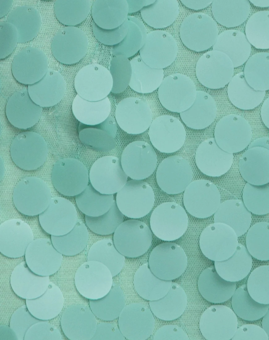 Weaver Skirt in Disc Sequin Mint - Image 5