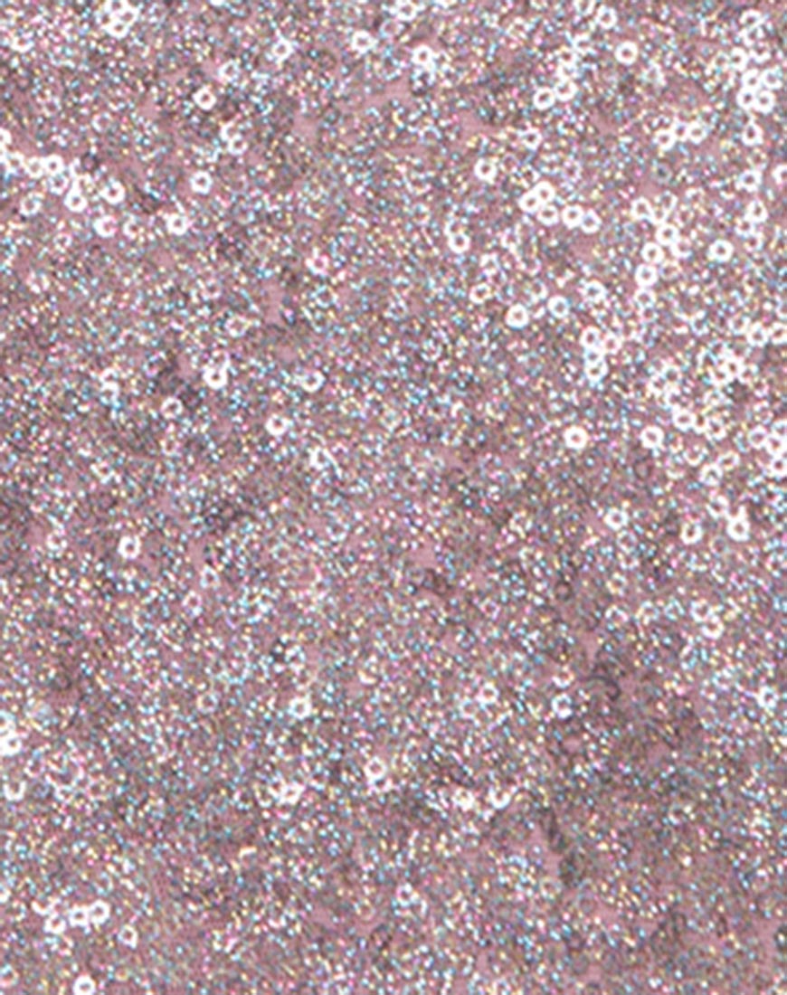 Weaver Skirt in Pink Diamond Mini Sequin - Image 5