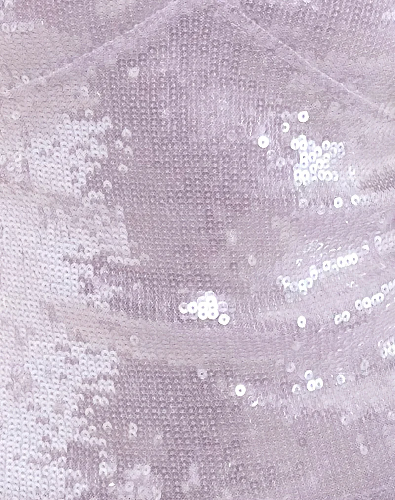 Wespiser Top in Sequin Soft Purple - Image 6