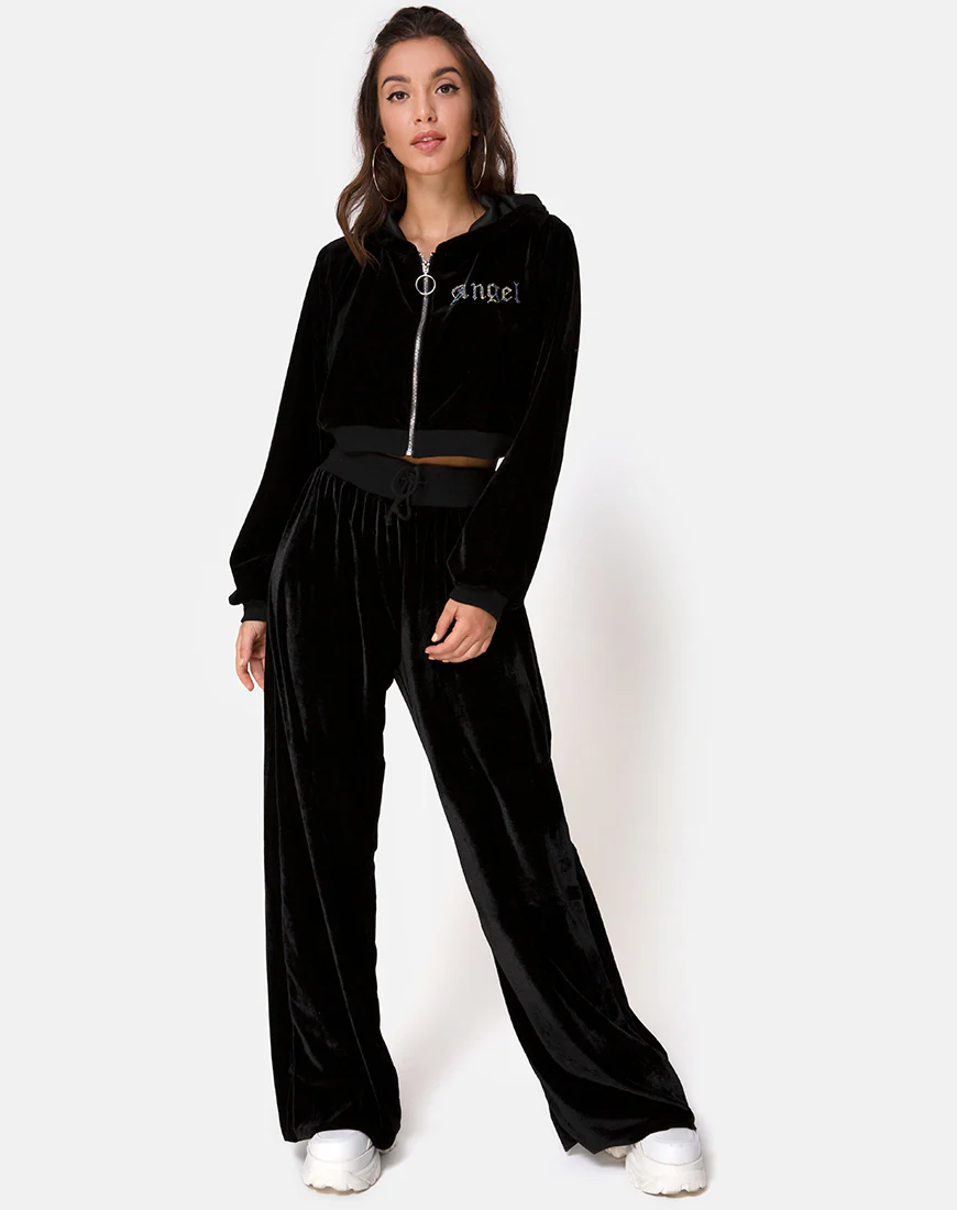 Wide Leg Jogger in Angel Dimante Hot Fix - Image 3