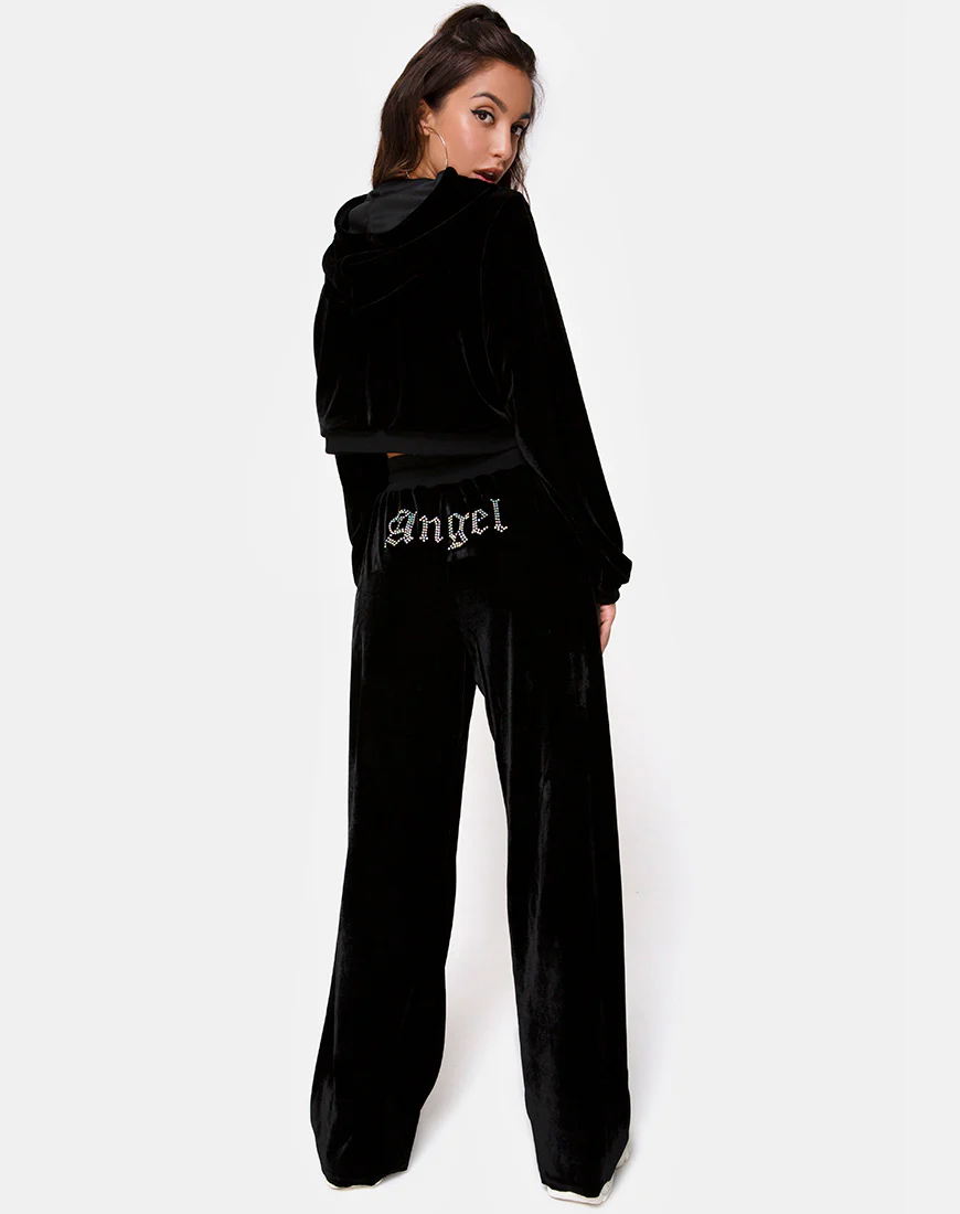 Wide Leg Jogger in Angel Dimante Hot Fix - Image 4
