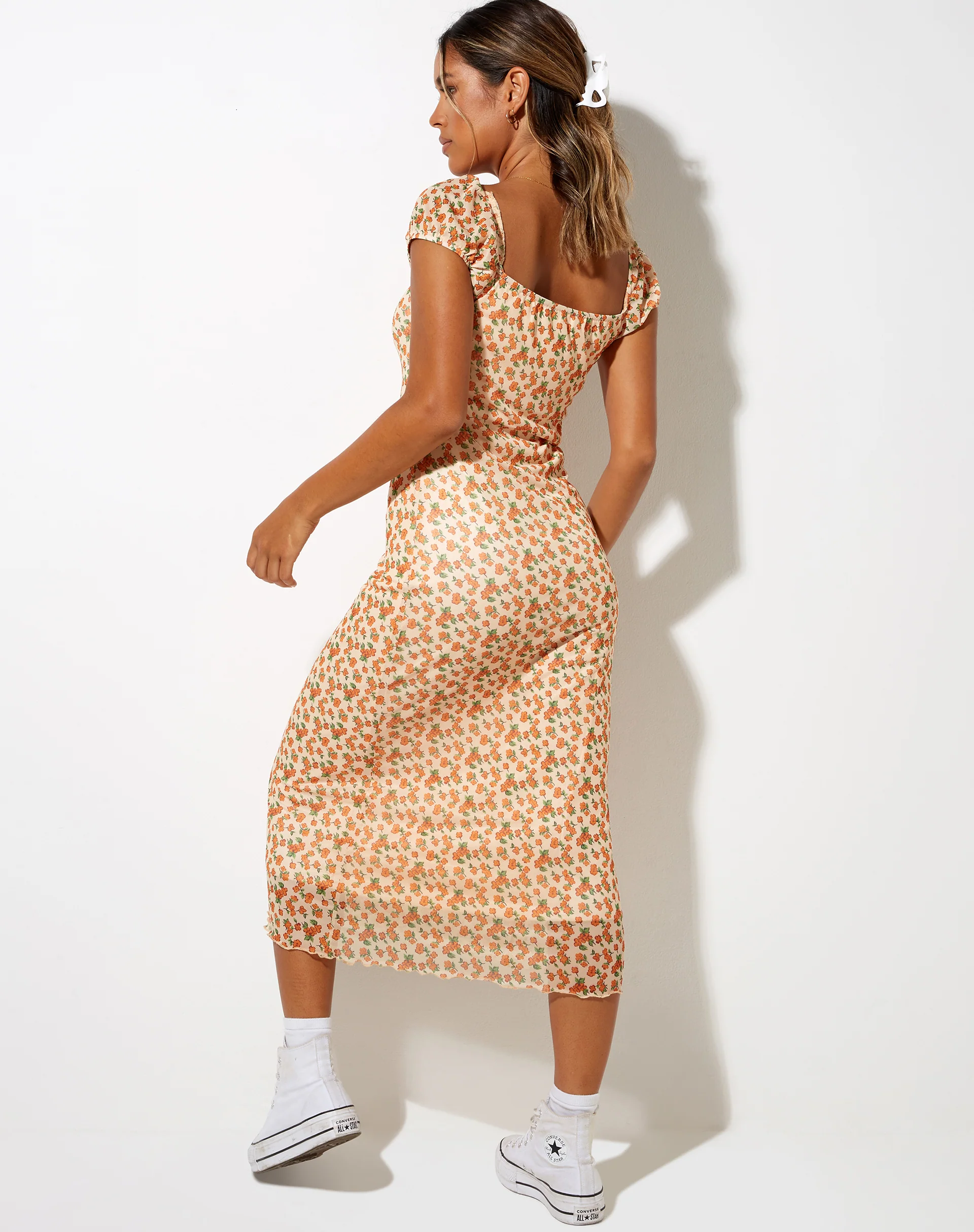 Windy Midi Dress in Summer Bloom - Image 2