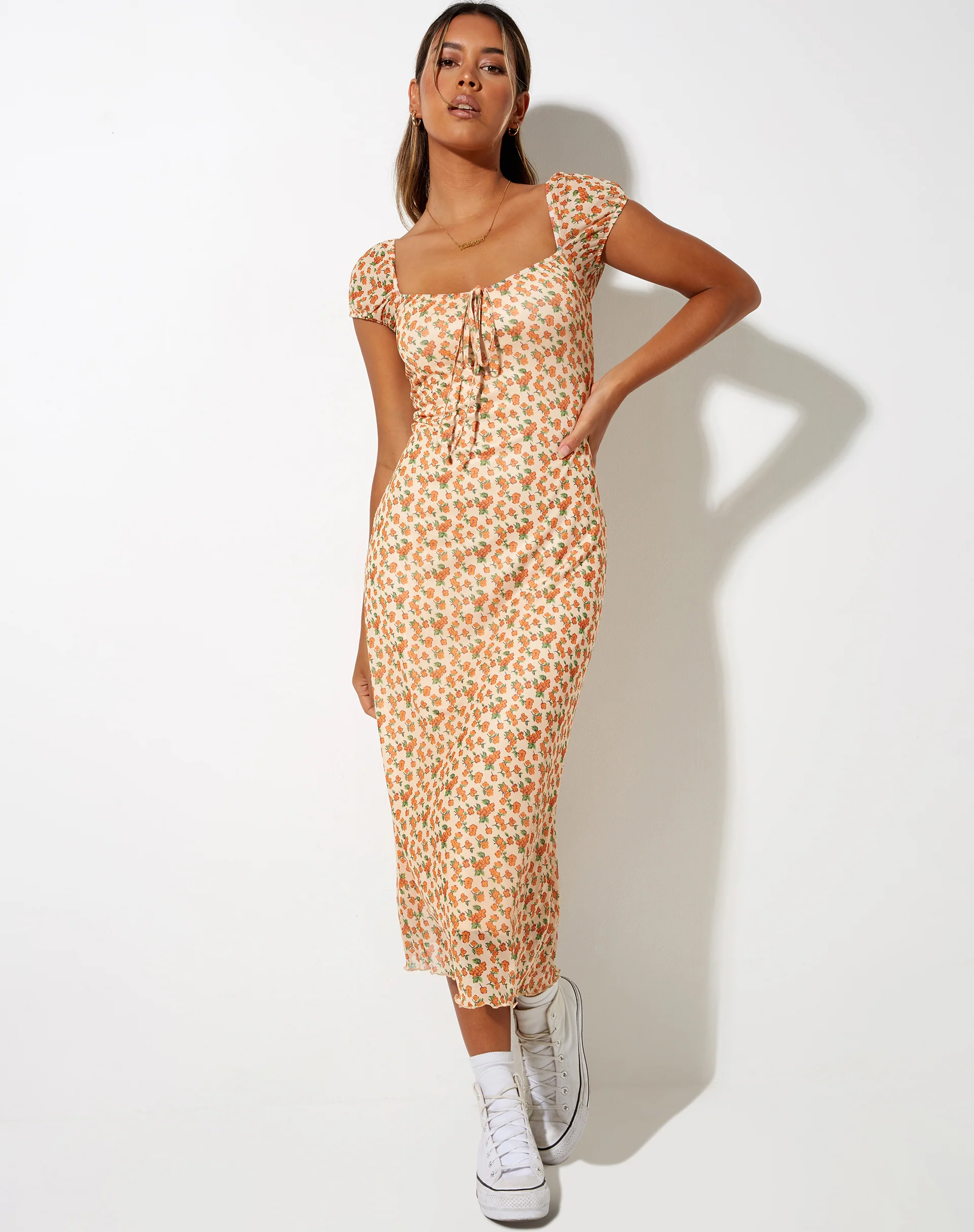Windy Midi Dress in Summer Bloom - Image 4