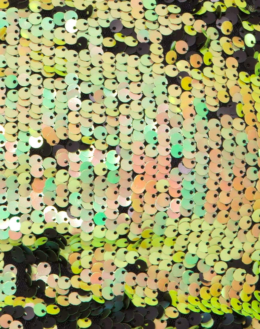 Wrap up Tube Top in Citrus Black sequin - Image 5