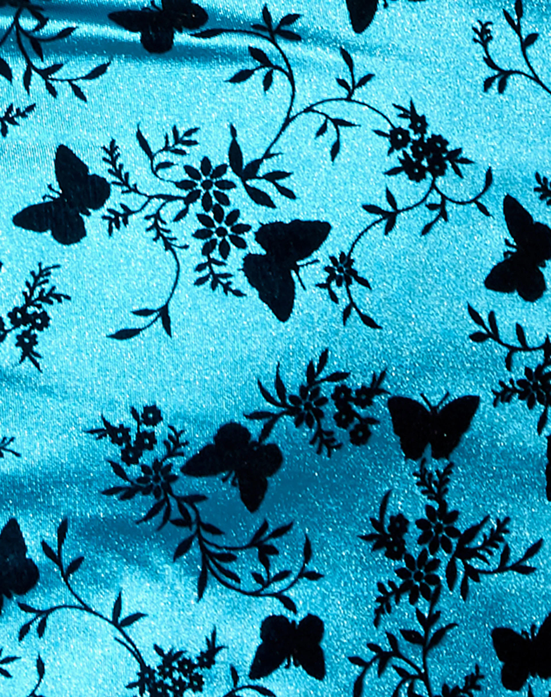 Wren Mini Skirt in Butterfly Bloom Blue - Image 5