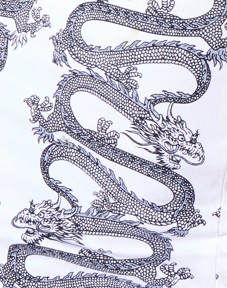 Wren Skirt in Dragon Rope White Placement - Image 5
