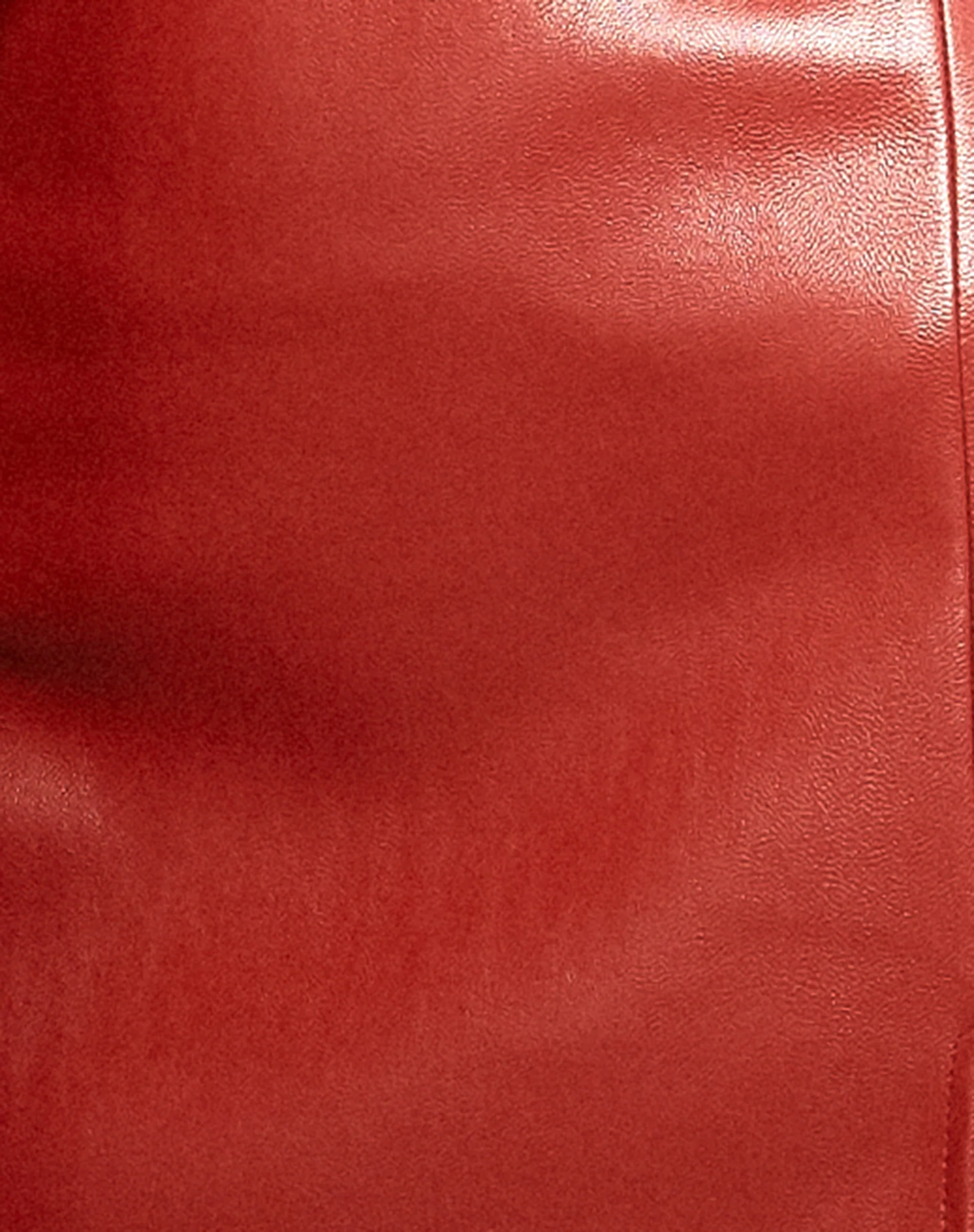 Wren Mini Skirt in PU Red - Image 5