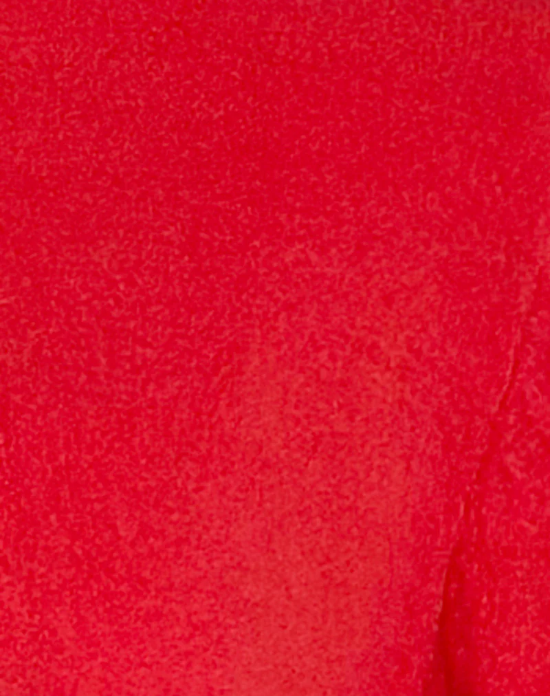 Wunara Cardigan in Red with Pink Bows - Image 6