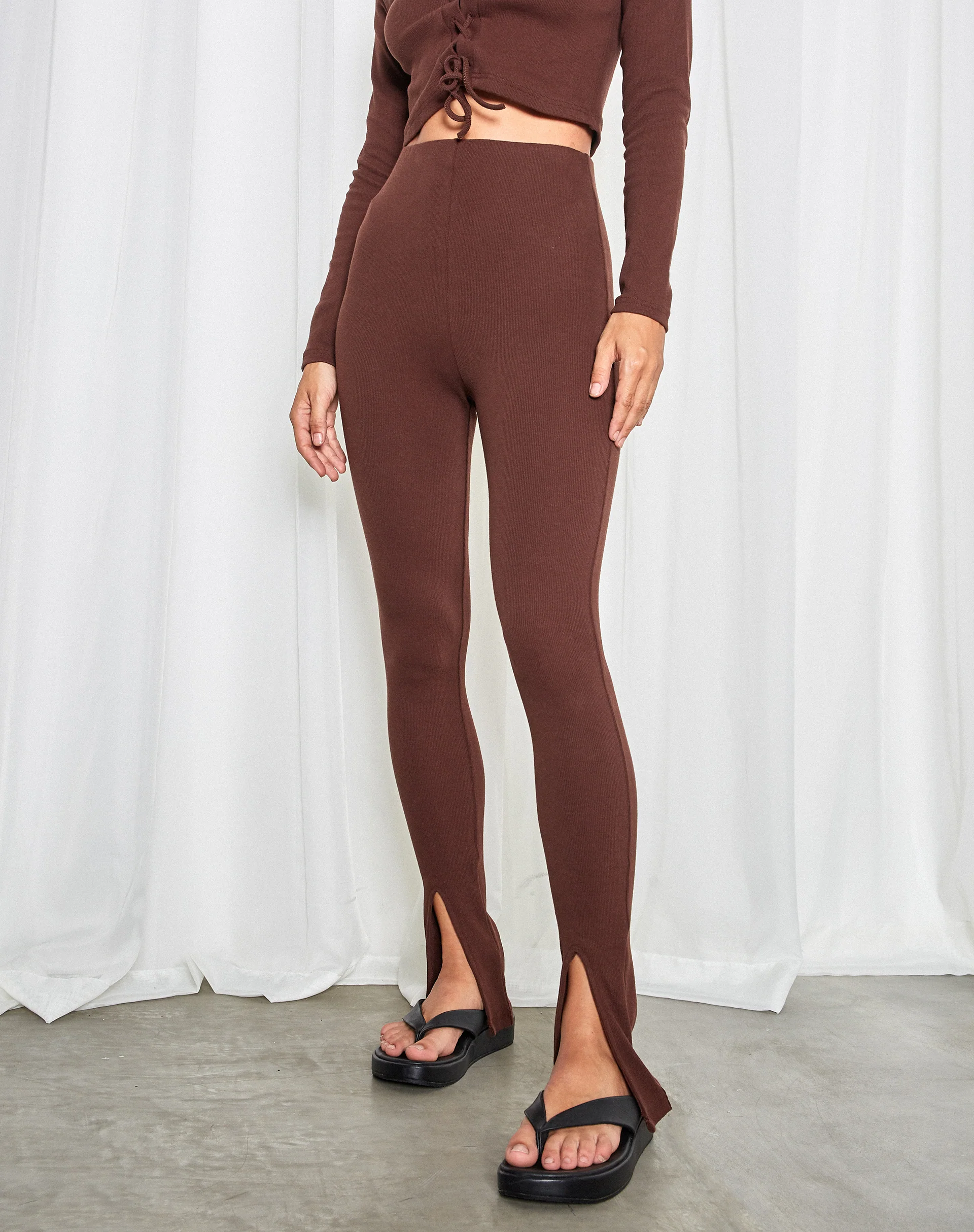 Xaya Trouser in Brown - Image 3