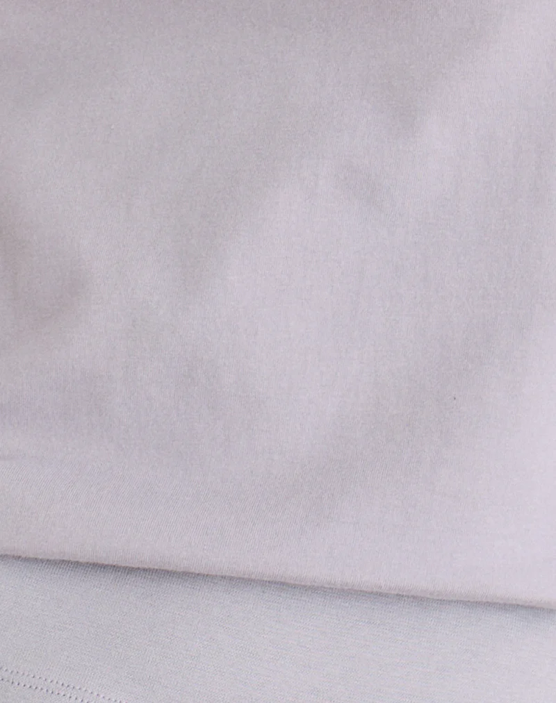 Yacin Slouchy Top in Silver - Image 5