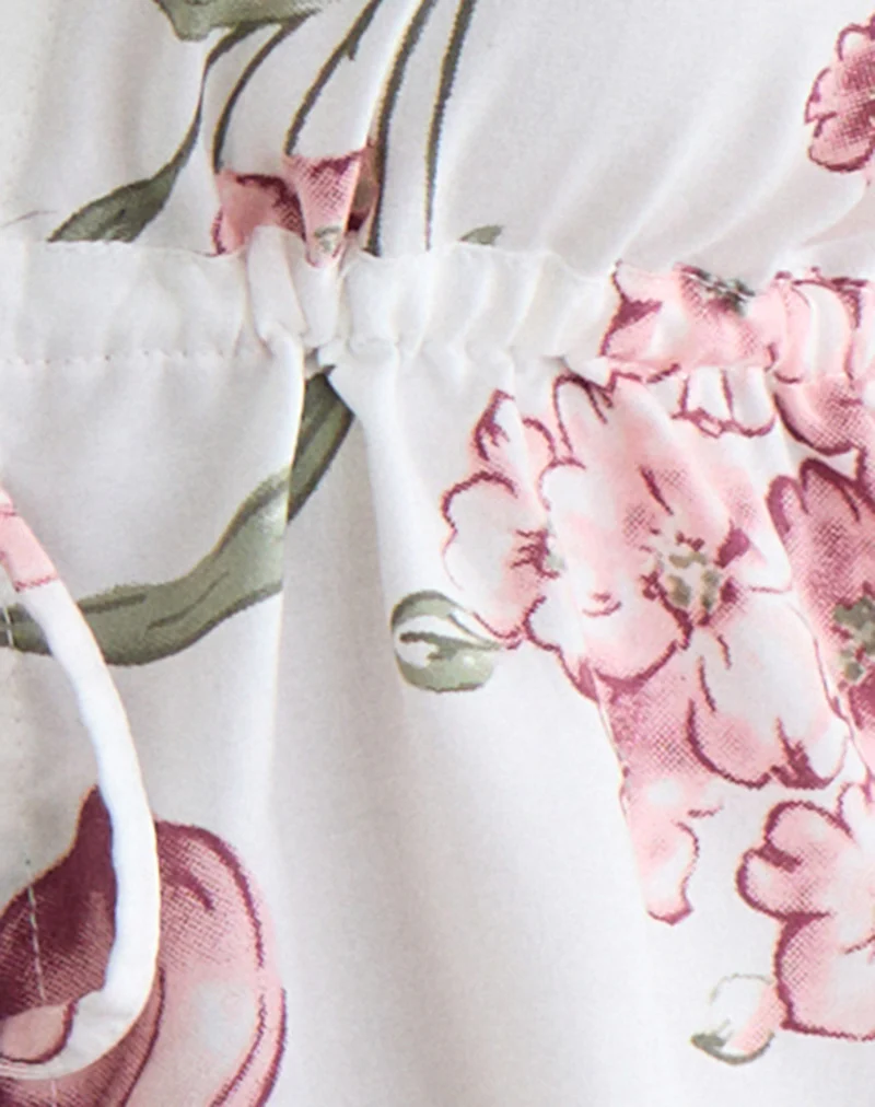 Yalova Halter Top in Femme Floral White - Image 5