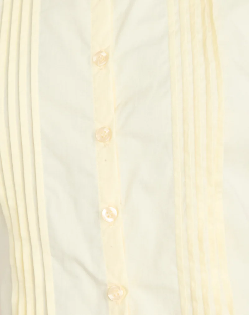 Yara Blouse in Poplin Lemon - Image 6