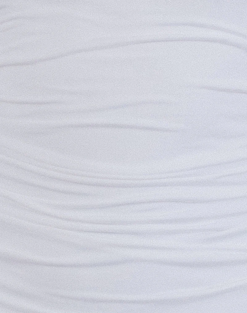 Yasmin Bandeau Mini Dress in Slinky White - Image 5