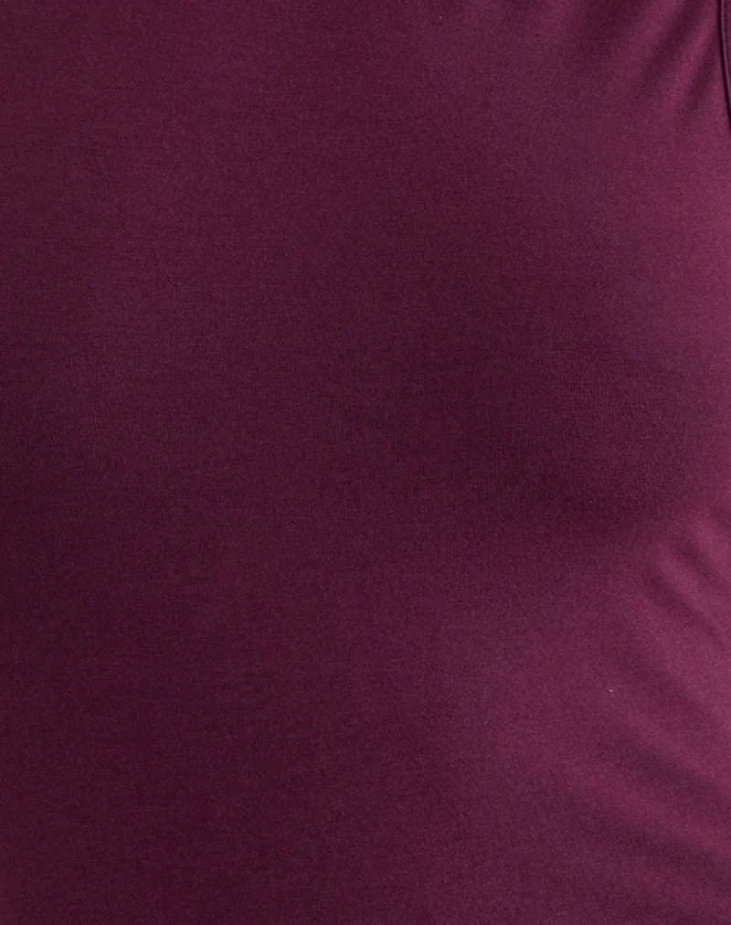 Ymir Vest Top in Rayon Jersey Deep Purple - Image 5
