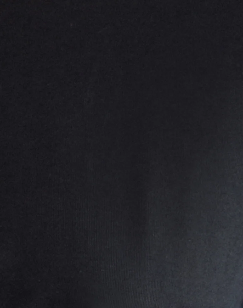 Yubin Keyhole Long Sleeve Top in Cupro Black - Image 6