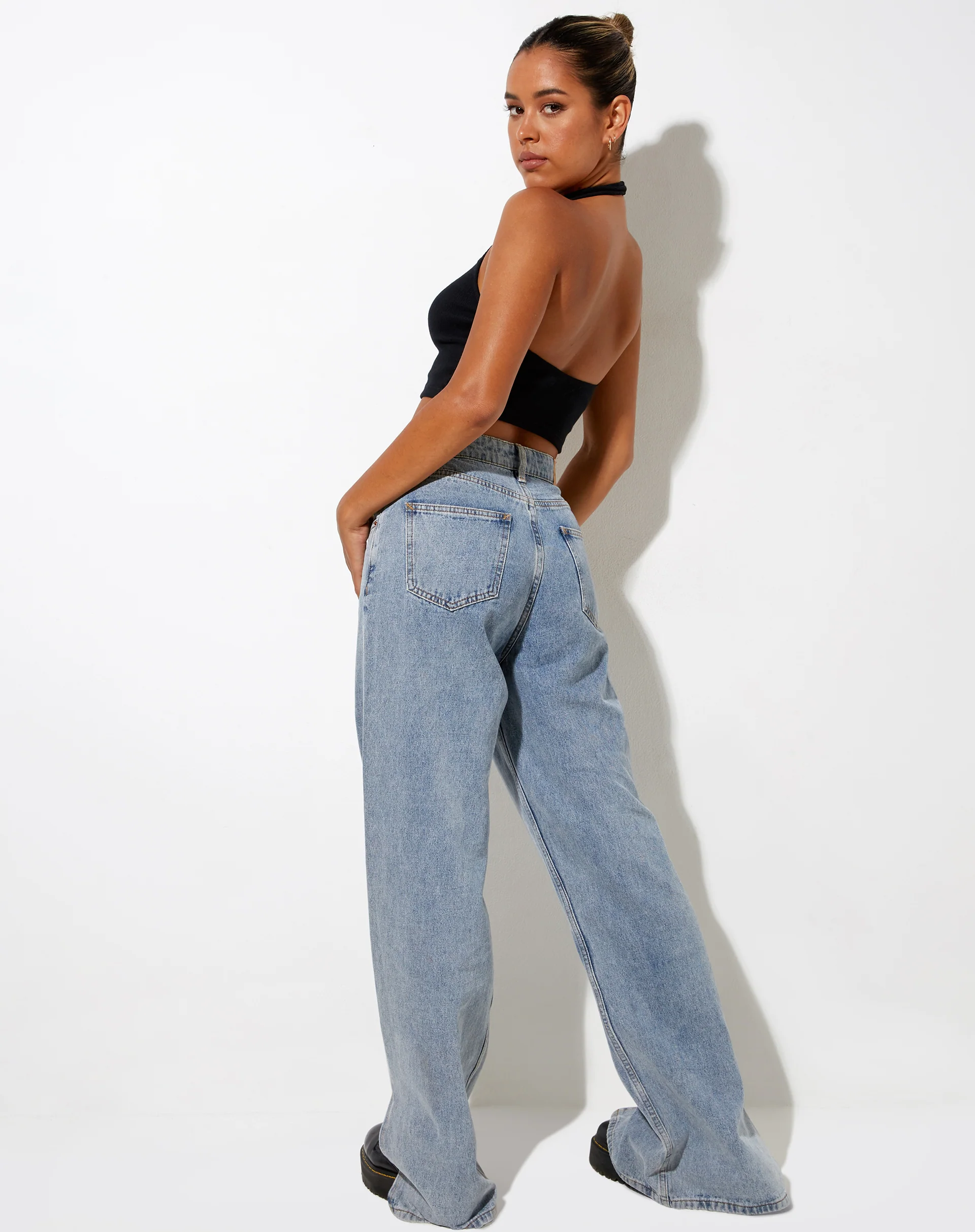 Zagh Top in Rib Black - Image 2