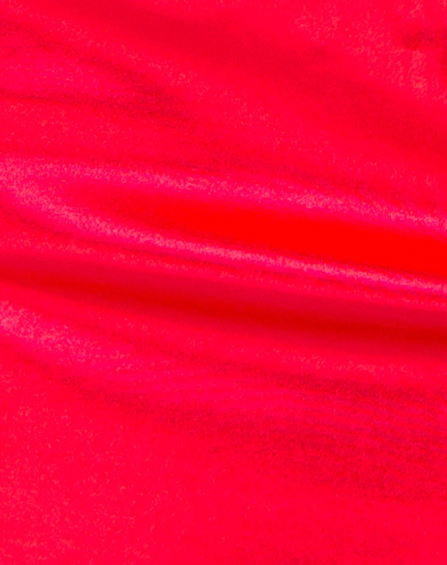 Zaid Mini Skirt in Red - Image 5