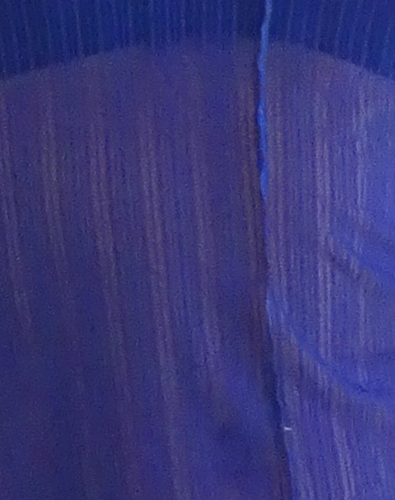 Zartina Top in Sheer Texture Blue - Image 5