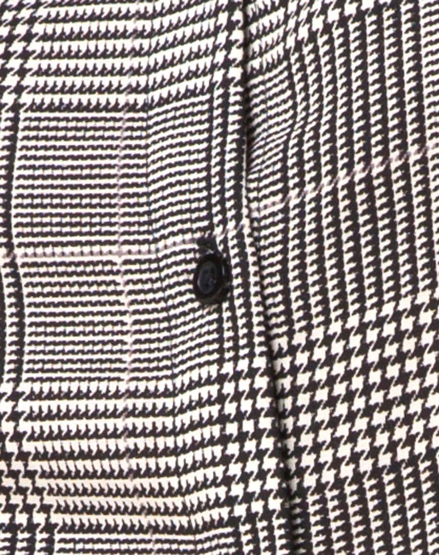 Zavacca Mini Dress in Charles Check Grey - Image 6