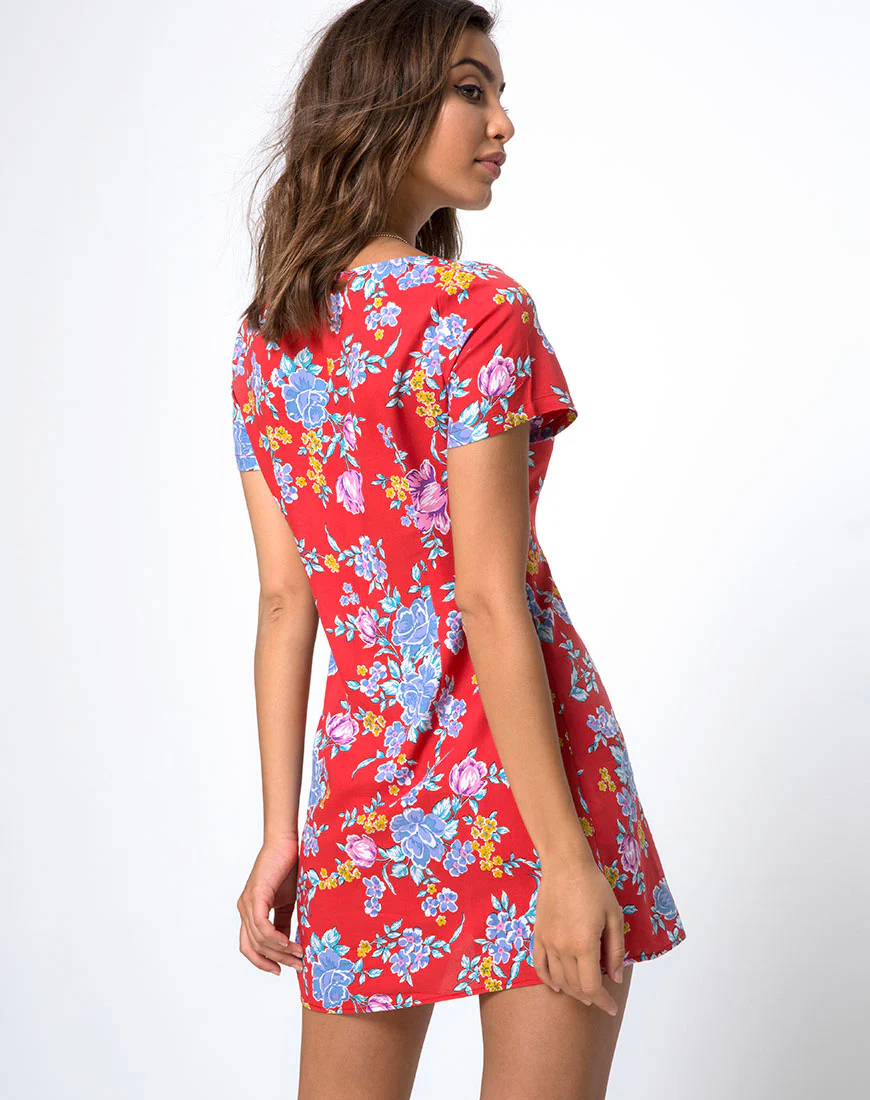 Zavacca Tea Dress in Vintage Fleur - Image 2