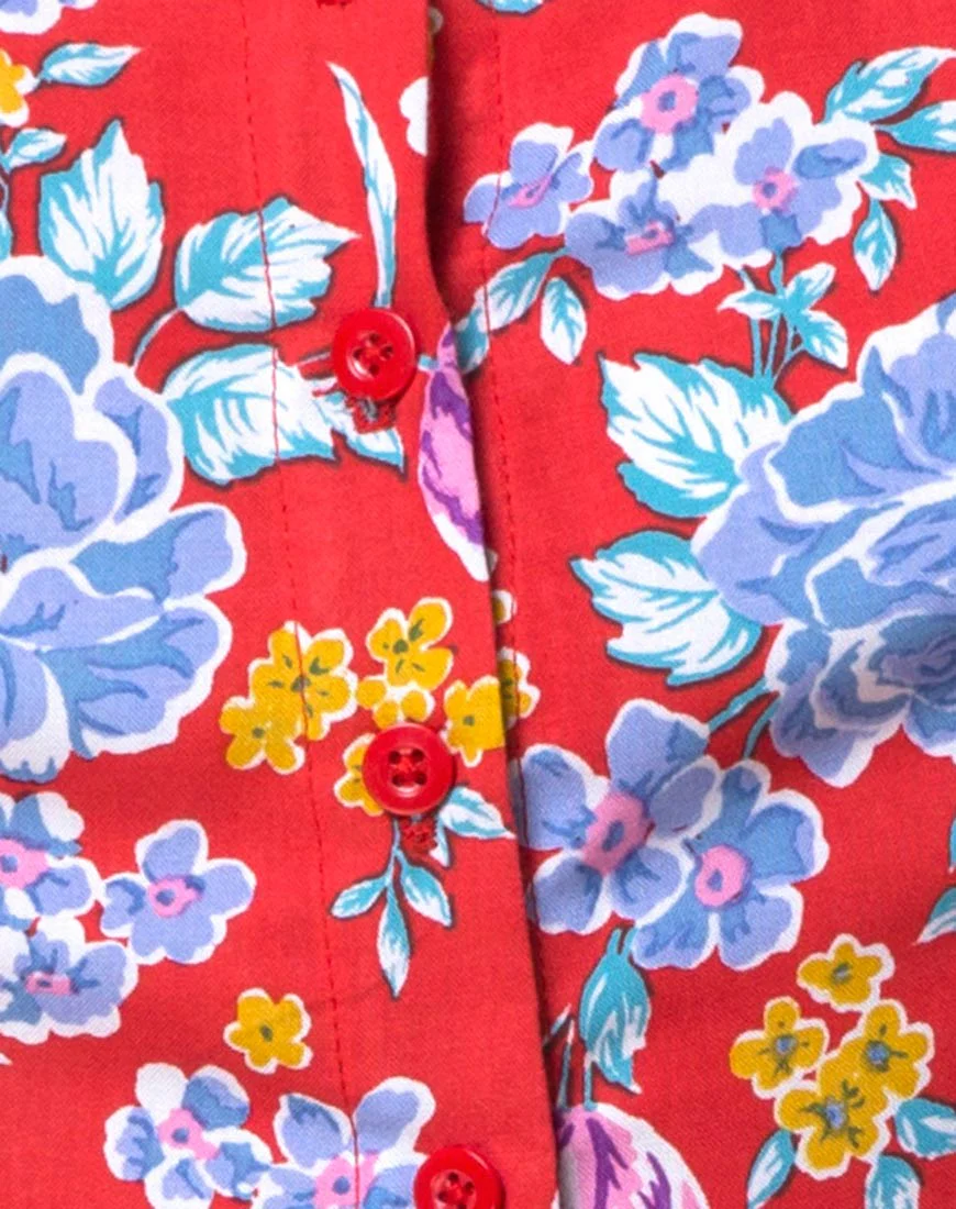 Zavacca Tea Dress in Vintage Fleur - Image 5