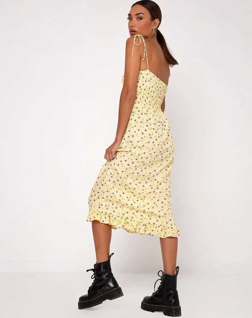 Zenith Dress in Wild Flower Lemon Drop - Image 2