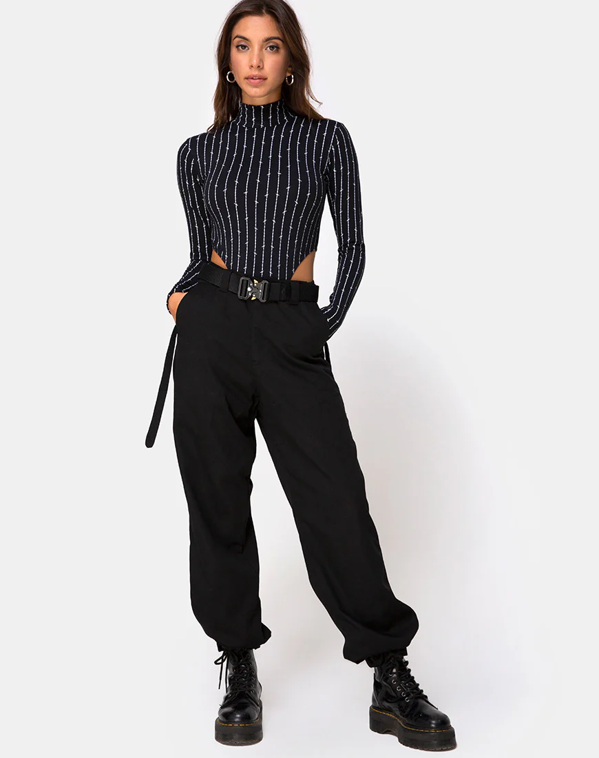 Zepani Bodice in Barbed Wire Black - Image 3