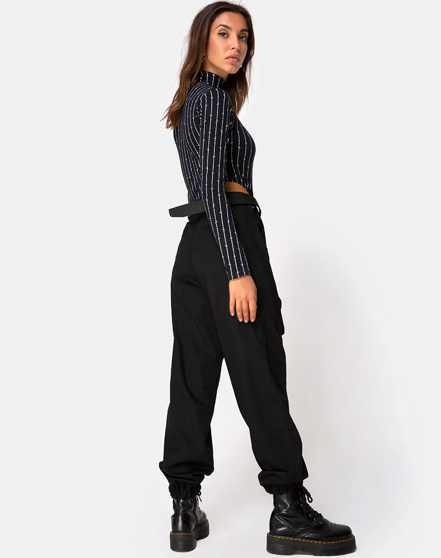 Zepani Bodice in Barbed Wire Black - Image 4