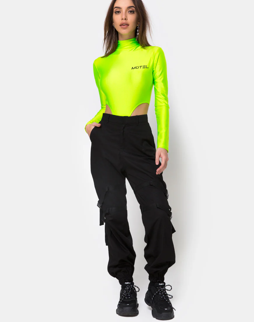 Zepani Bodice in Nylon Green Motel - Image 4