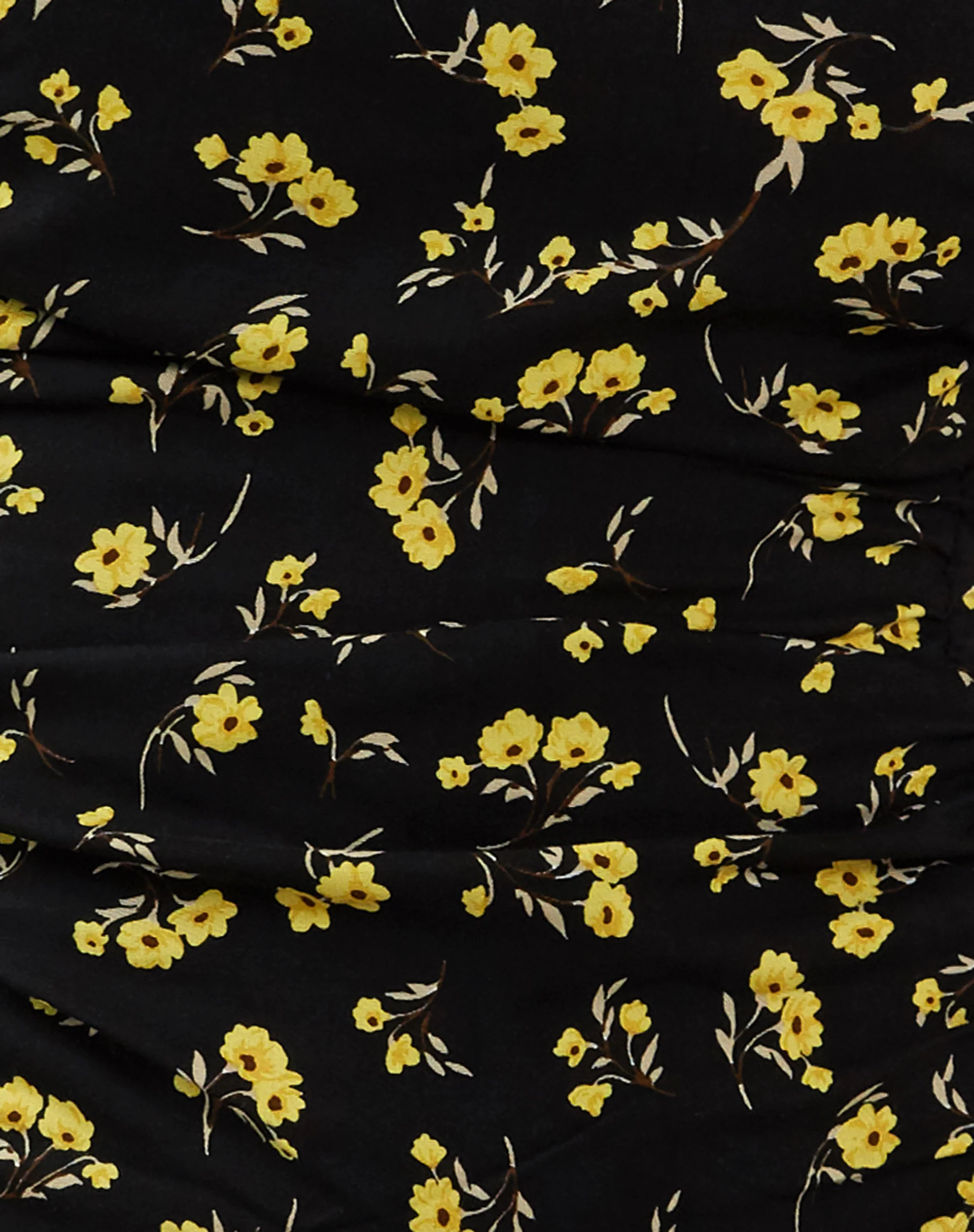 Zhao Bandeau Mini Dress in Buttercup Black and Yellow - Image 8