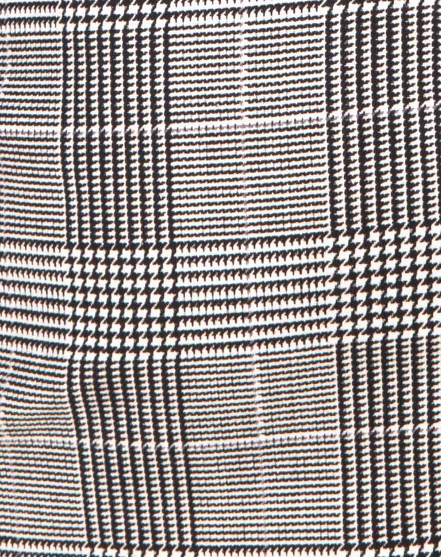 Zida Mini Skirt in Charles Check Grey - Image 5
