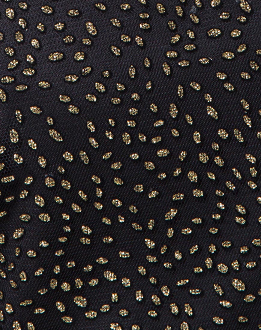 Ziggy Slip Dress in Glitter Animal Net black - Image 5