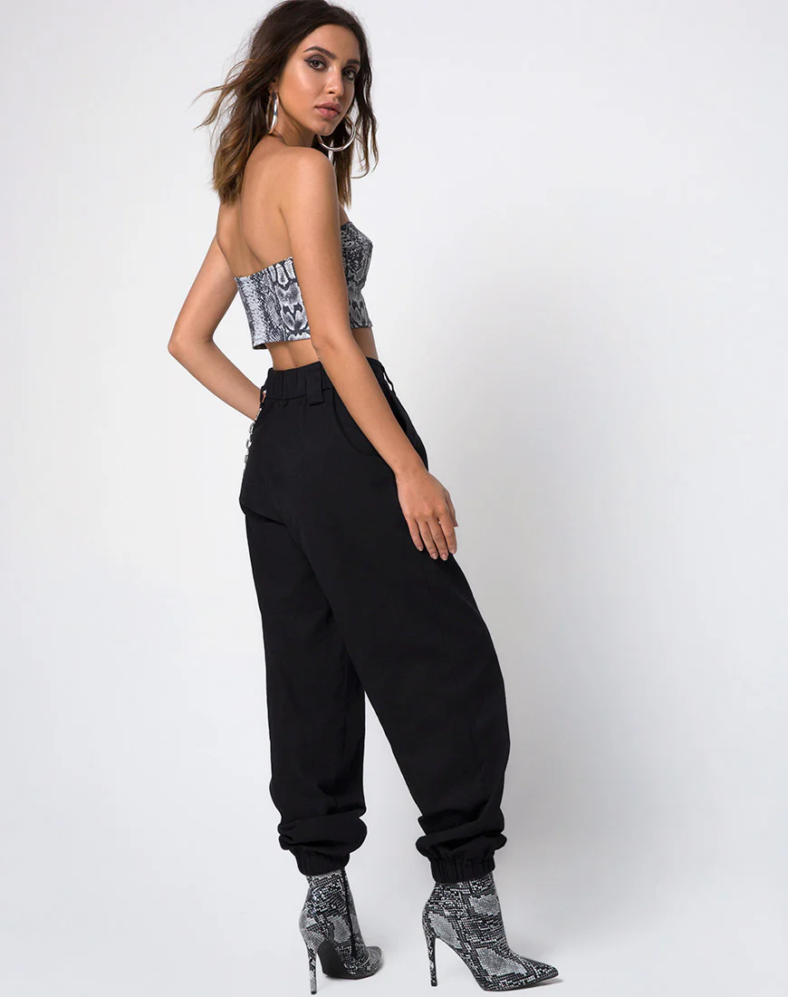 Zipshi Crop Top in Snake - Image 5
