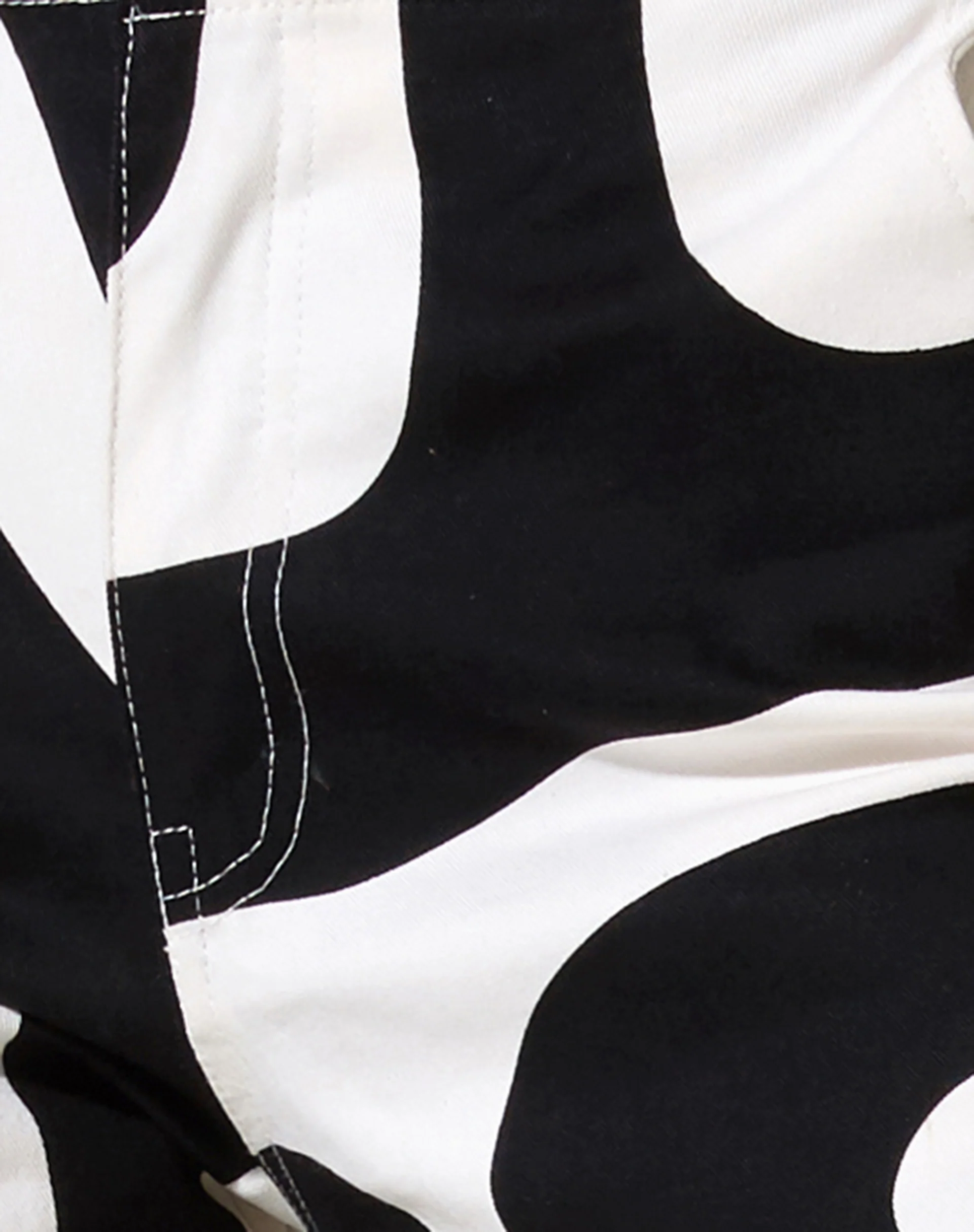 Zoetry Trouser in Optic Swirl Black and White - Image 8