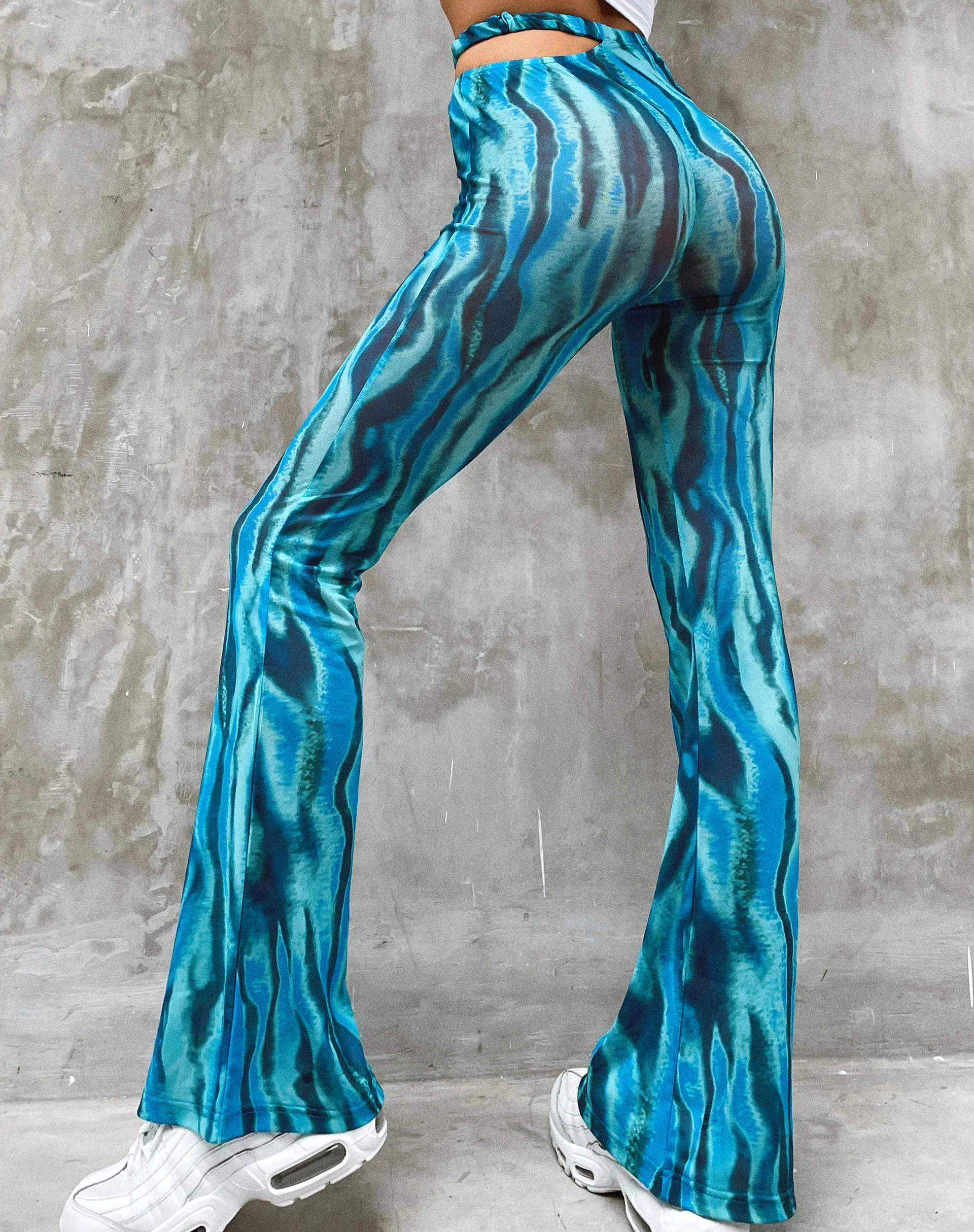 Zola Flare Trouser in Tropical Rave - Image 2