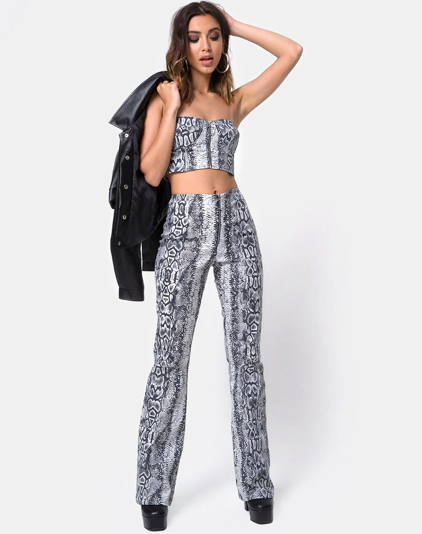 Zolia Trouser in Snake - Image 3