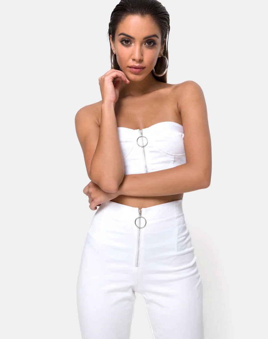 Zolia Trouser in White - Image 3