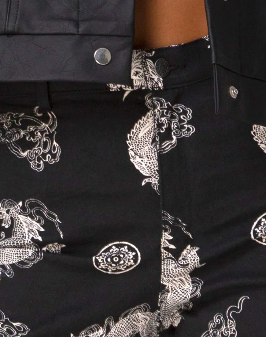 Zoven Trouser in Dragon Black - Image 7