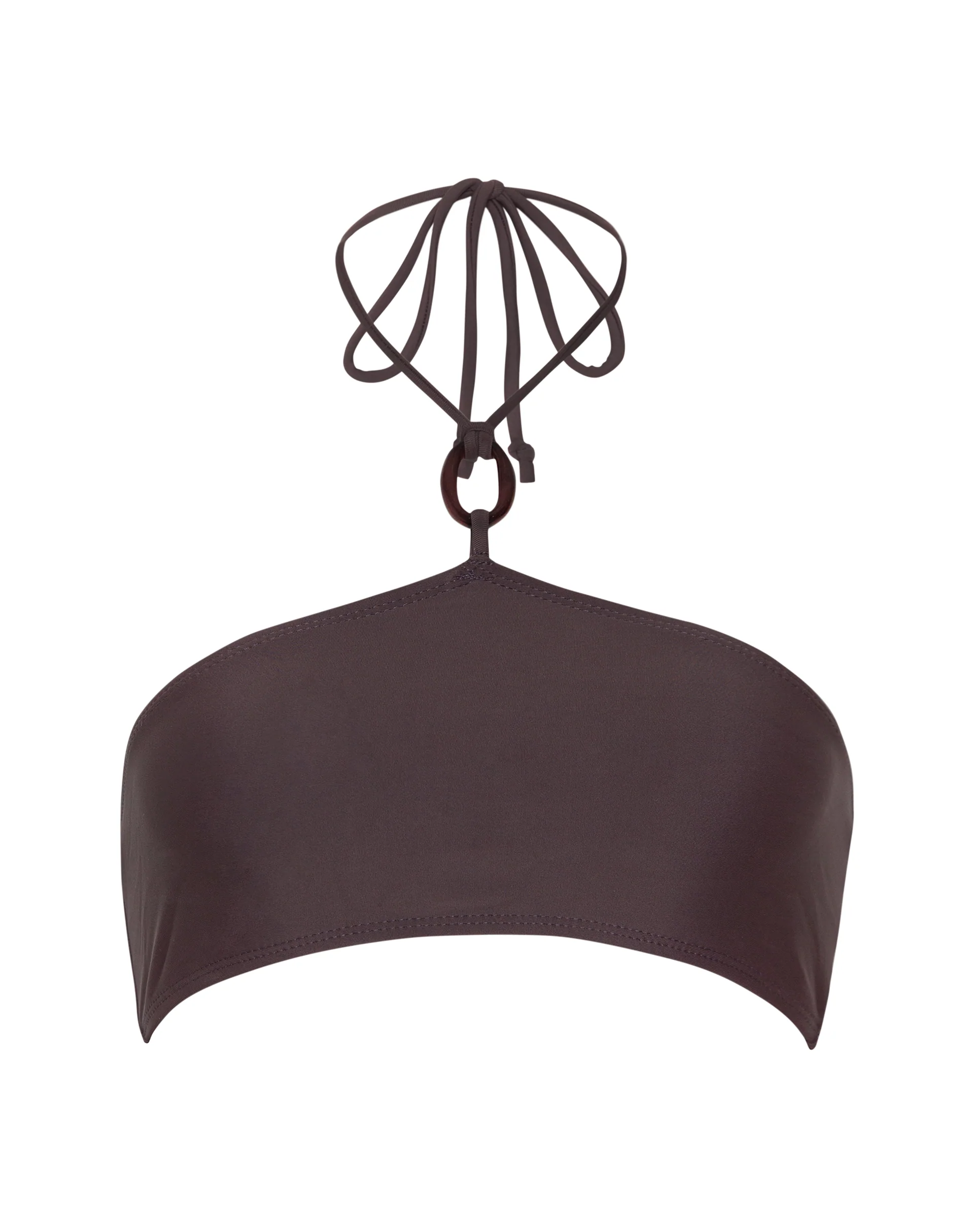 Zymo Beaded Bikini Top in Coffee - Image 7